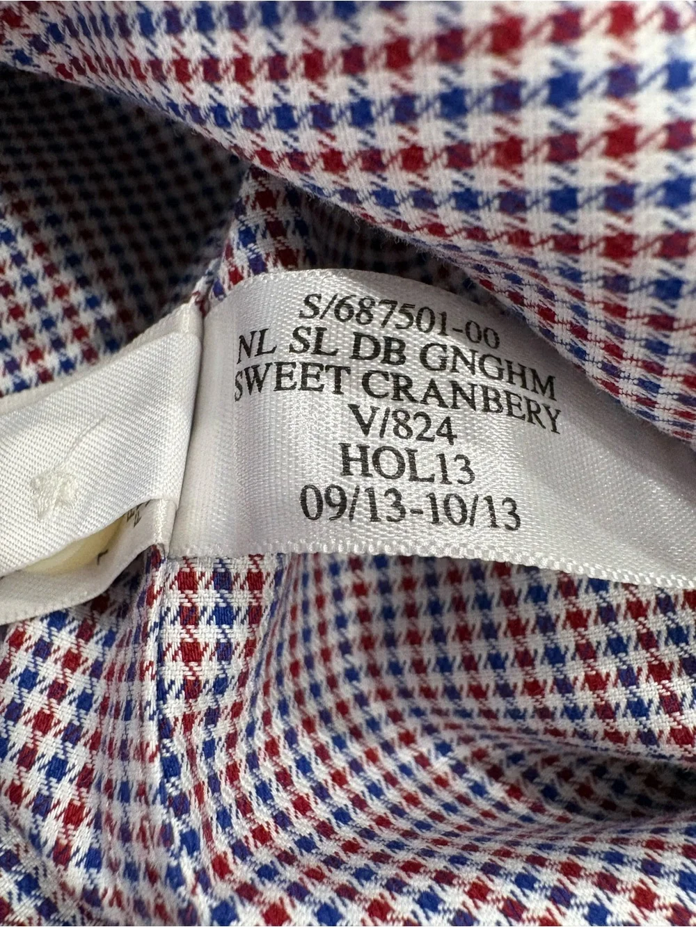 Banana Republic Non-Iron Slim Fit Red Blue Gingham Dress Shirt M Cotton Classic